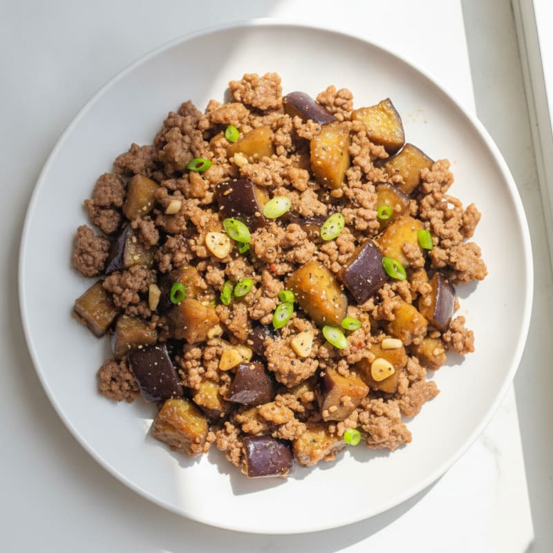 Beef and Eggplant Stir-Fry