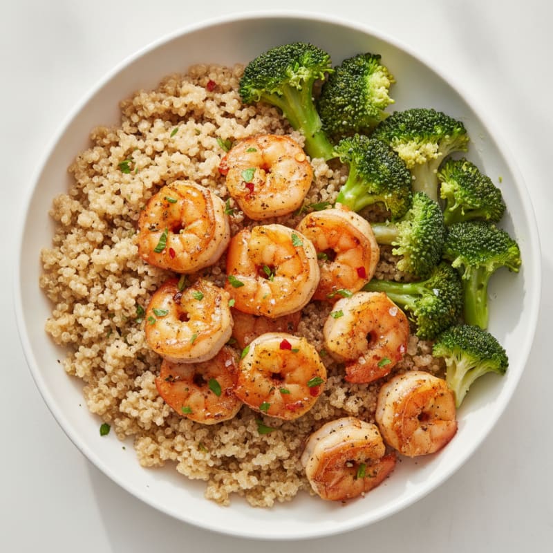 Garlic Shrimp and Quinoa Bowl