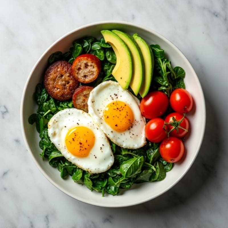 Protein-Packed Spinach and Egg White Breakfast Bowl