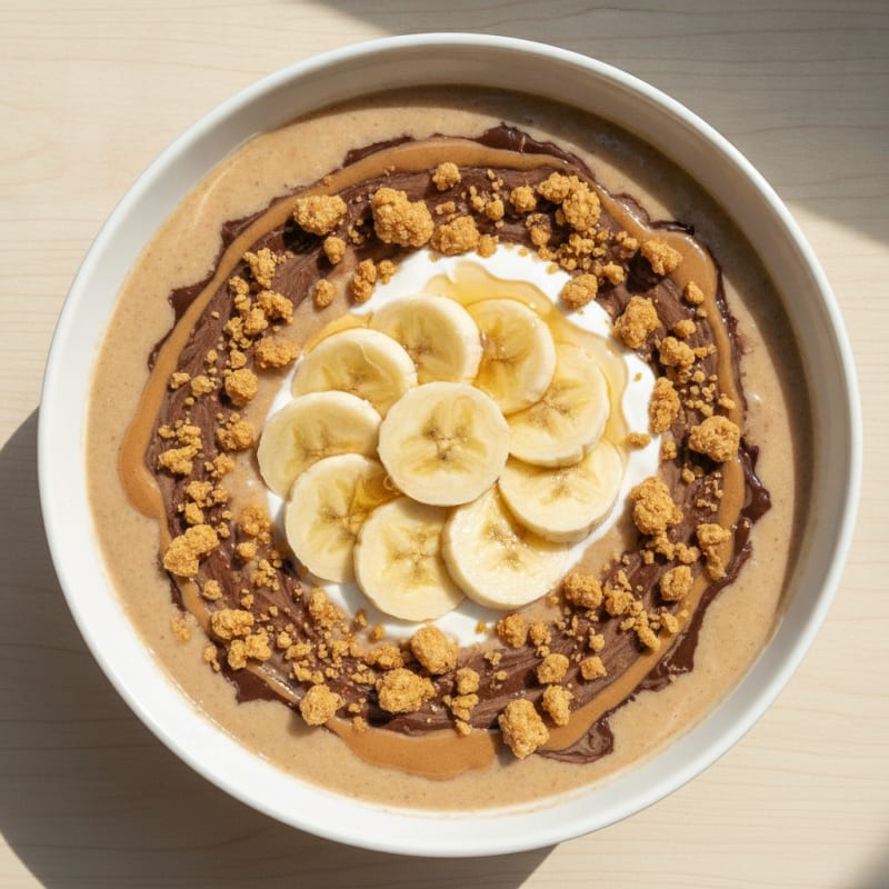 Banana Chocolate Peanut Butter Smoothie