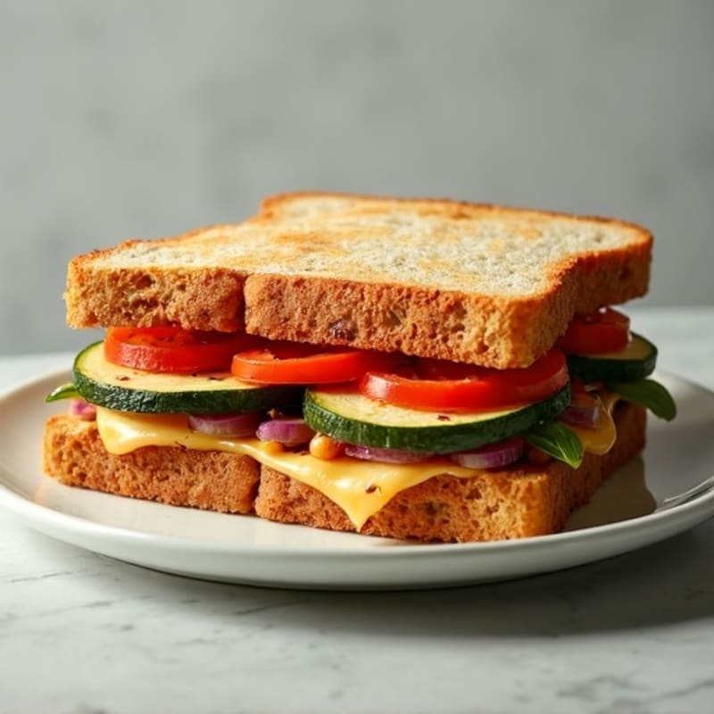 Crispy Roasted Vegetable Panini