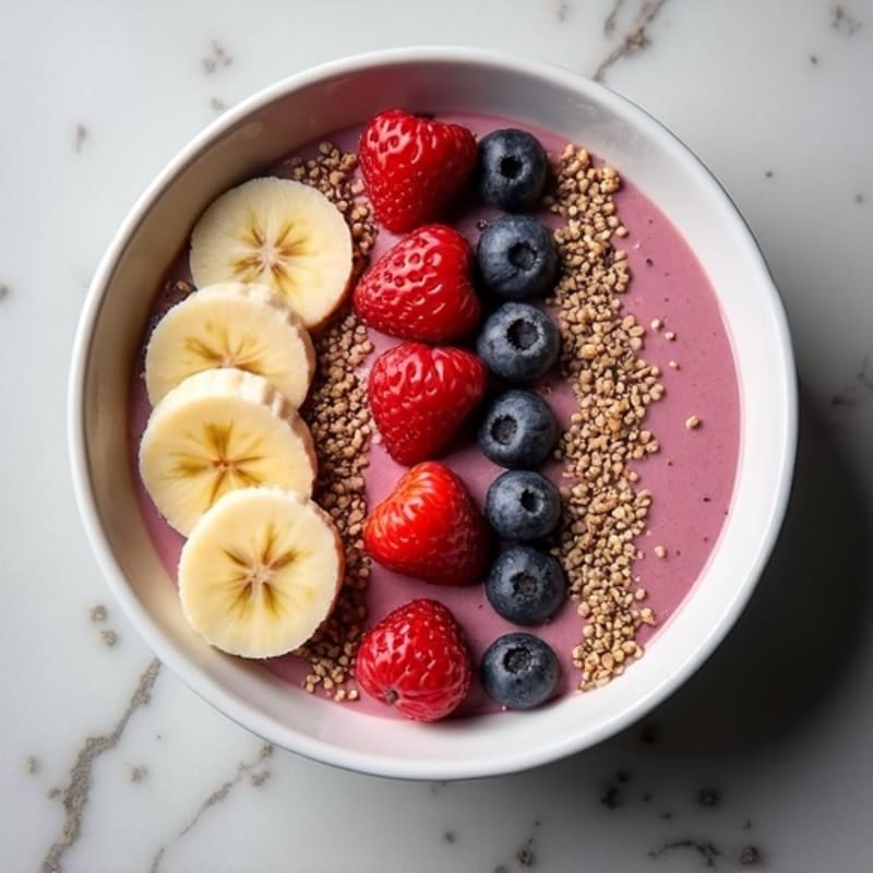 Silky Tofu Berry Smoothie Bowl