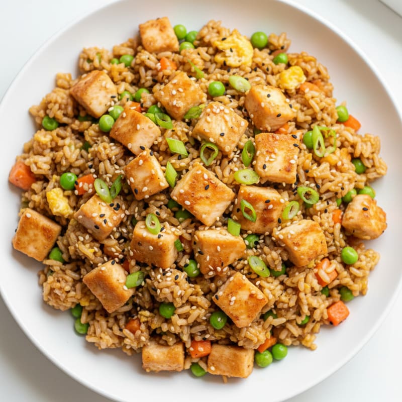 Crispy Sesame Chicken Fried Rice