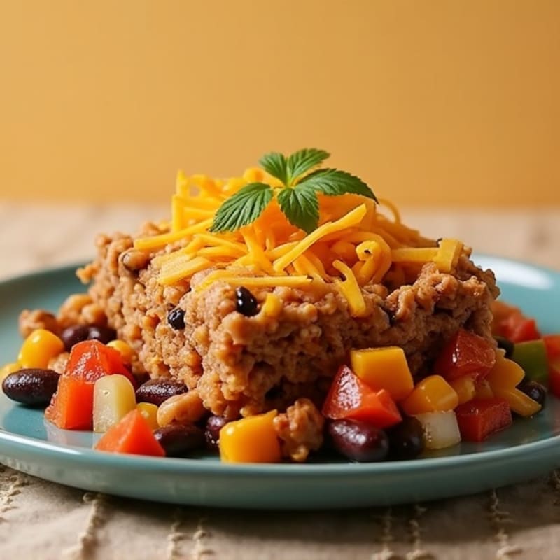 Spicy Southwest Turkey Black Bean Casserole