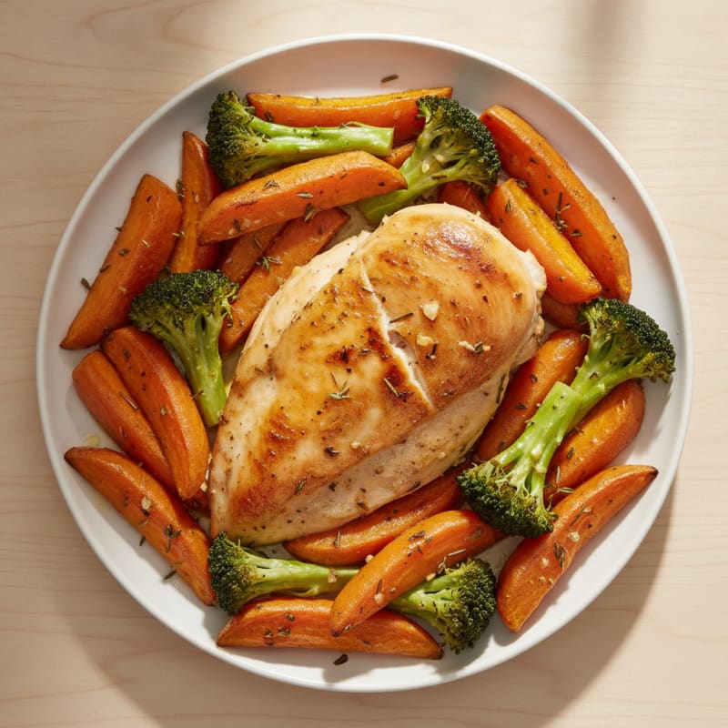 Garlic Herb Roasted Chicken with Vegetables