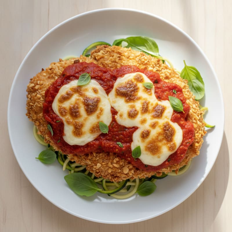 Crispy Chicken Parmesan with Marinara