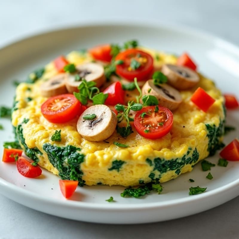 Egg White Spinach Scramble