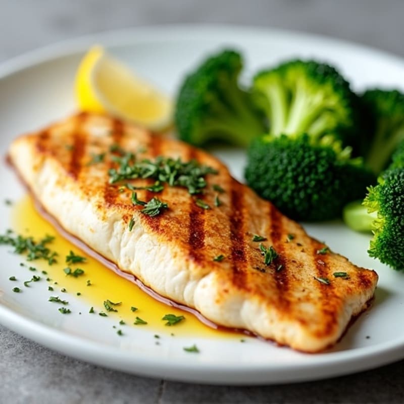 Grilled Tilapia with Steamed Broccoli