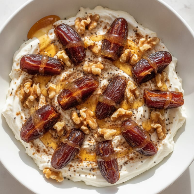 Honey-Kissed Oats with Dates and Walnuts