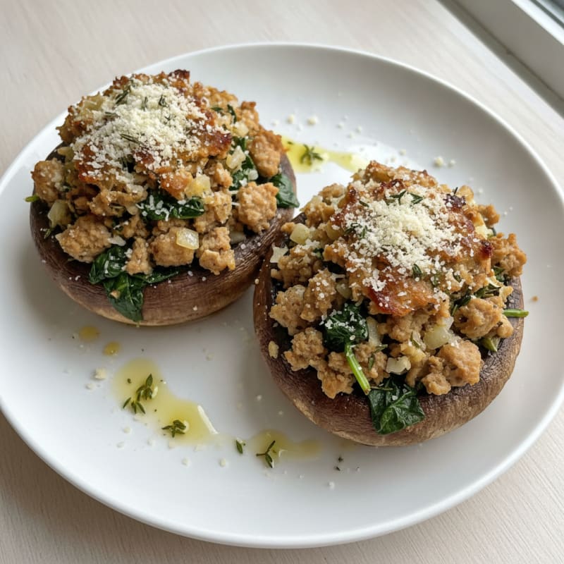 Herb-Stuffed Portobello Mushrooms