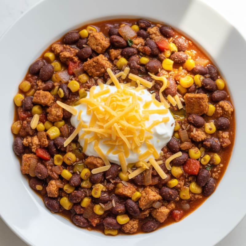 Black Bean and Corn Stovetop Chili