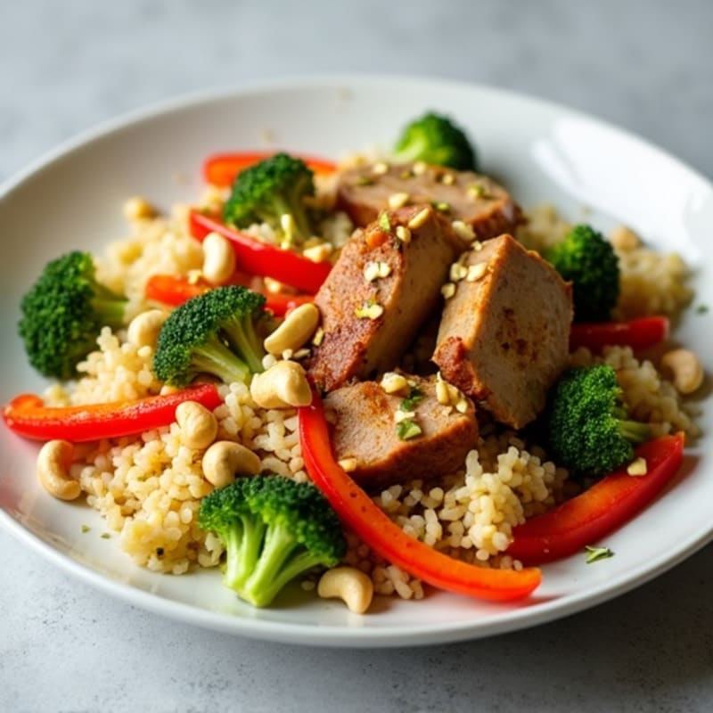 Savory Pork and Vegetable Cauliflower Rice Stir-Fry