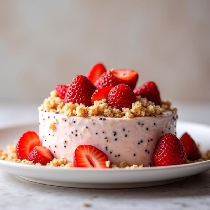 Creamy Strawberry Crumble Overnight Oats