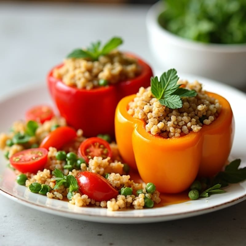 Protein-Packed Turkey and Quinoa Stuffed Bell Peppers