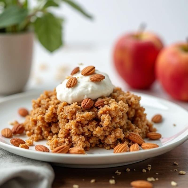 Crispy Spiced Oat Apple Crumble