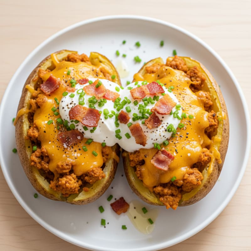 Bacon Cheese Stuffed Potatoes