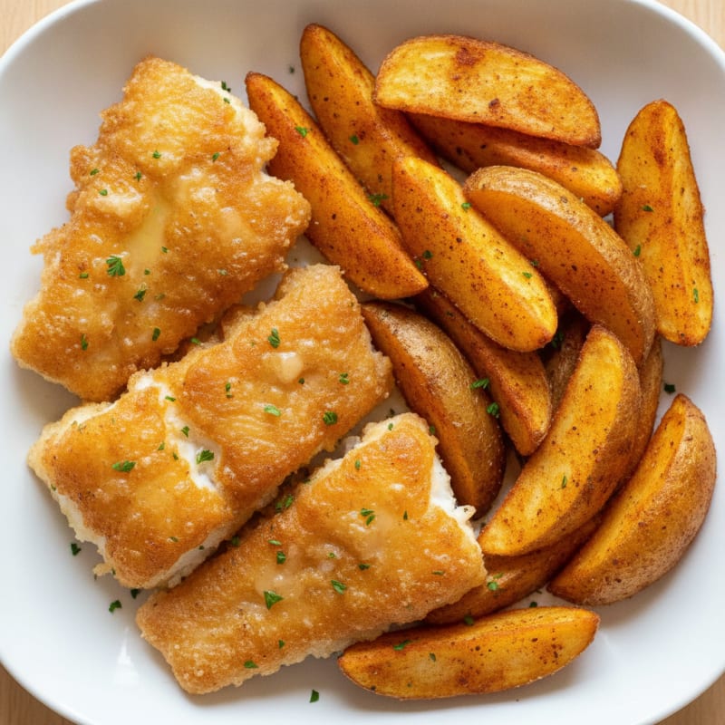 Beer-Battered Fish and Chips
