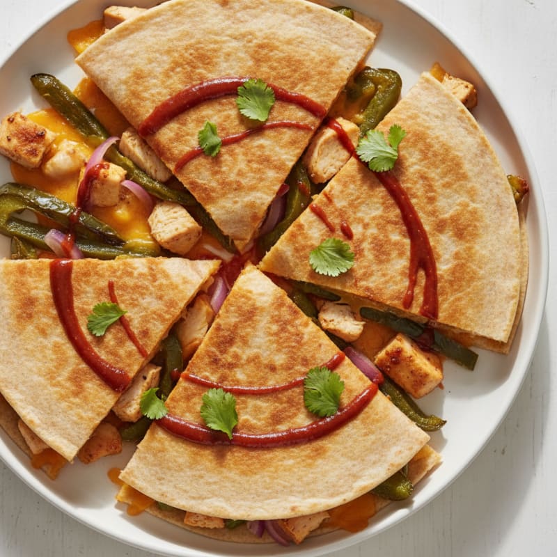 Chicken and Poblano Quesadillas