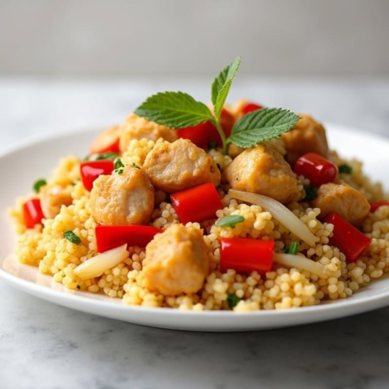 Cauliflower Rice Chicken Stir-Fry