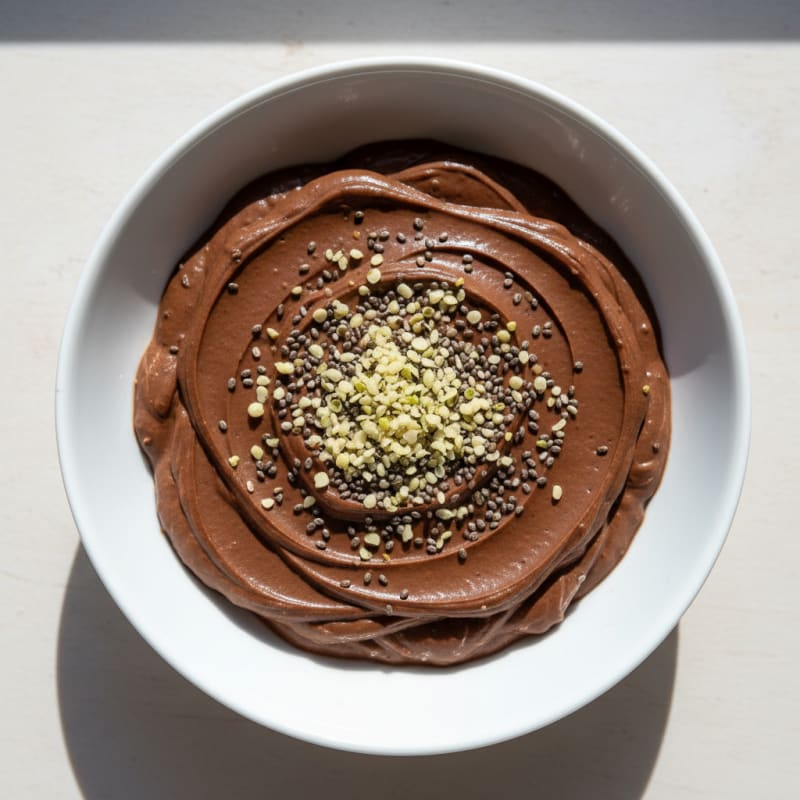 Silky Chocolate Protein Pudding with Greek Yogurt