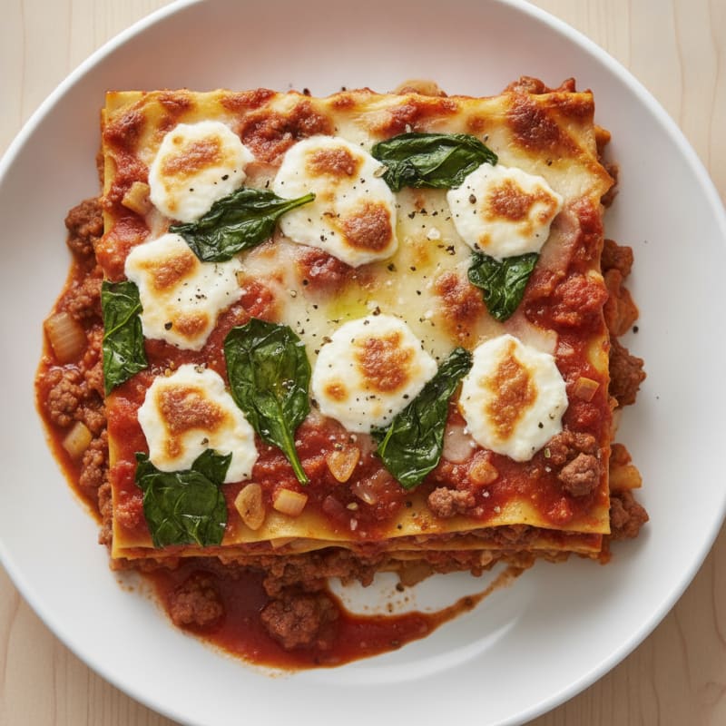 Classic Beef and Ricotta Lasagna Bake