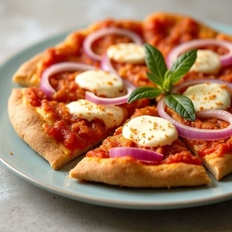 Sheet Pan Crispy Buffalo Chicken Pizza