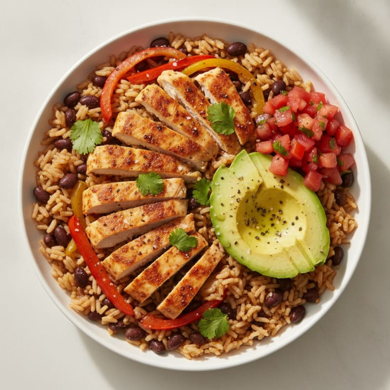 Chicken Taco Rice Bowl