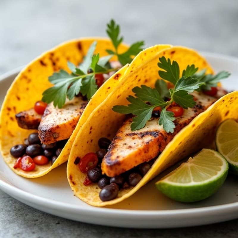 Crispy Roasted Sweet Potato and Black Bean Tacos