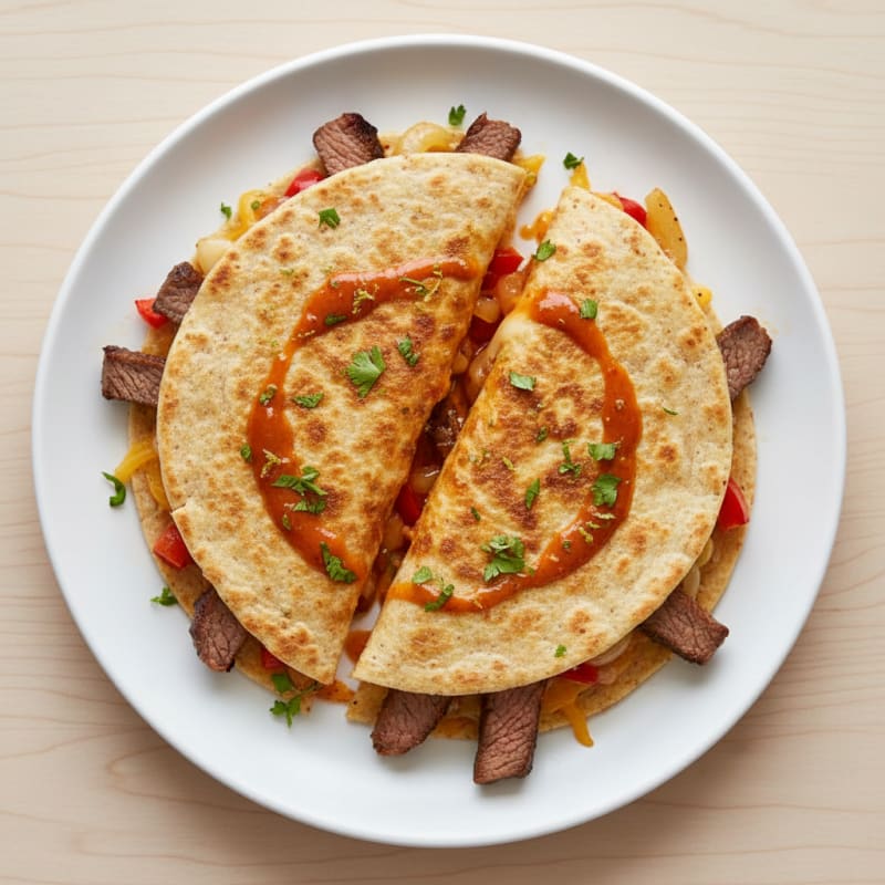Crispy Chili-Lime Steak Quesadillas