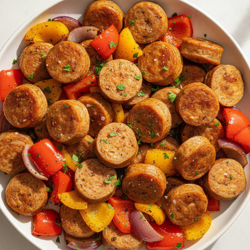 Chicken Sausage with Roasted Peppers