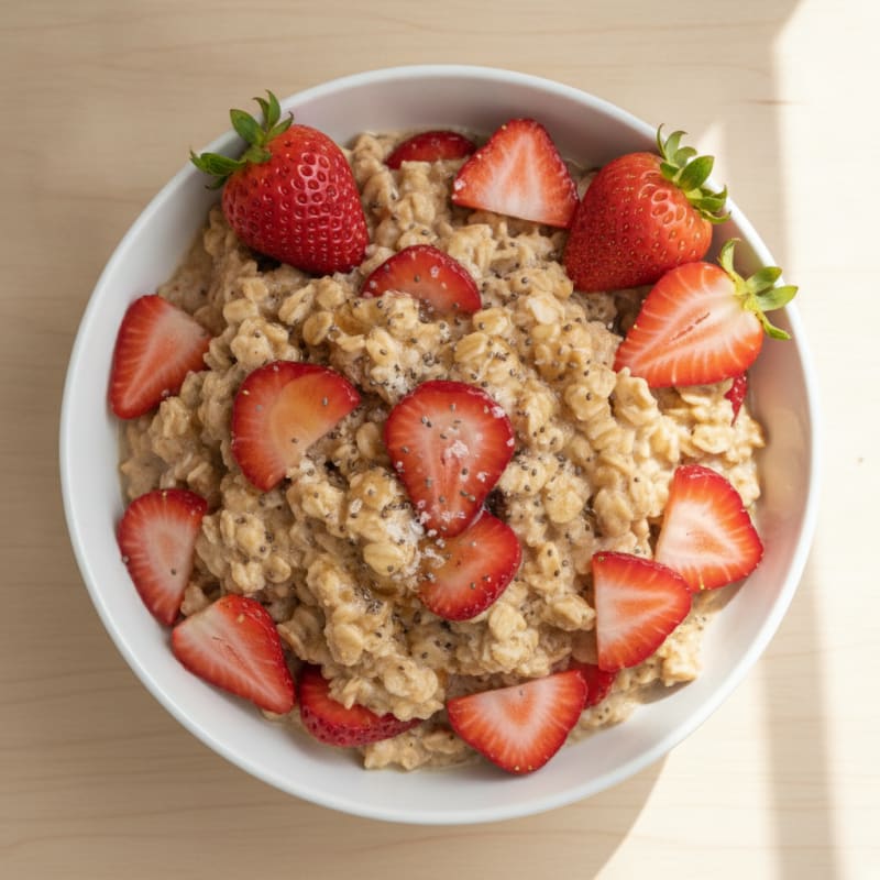 Strawberry Shortcake Overnight Oats