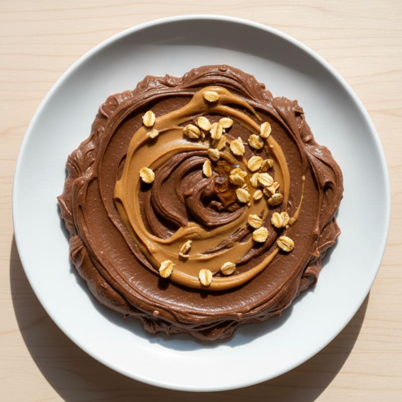 Silky Chocolate Protein Pudding with Peanut Butter Swirl