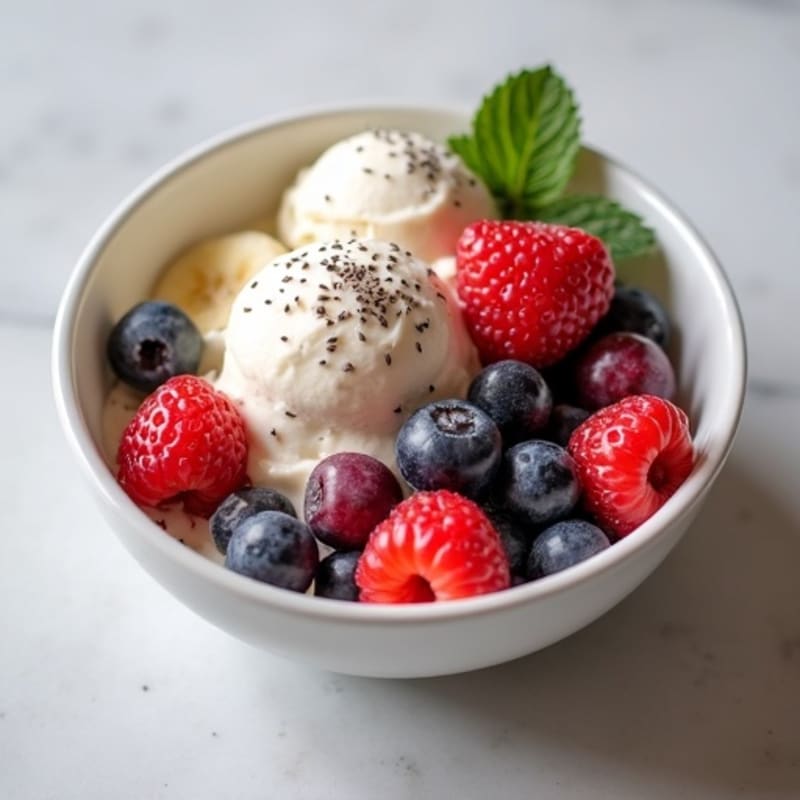 Protein-Packed Vanilla Bean Nice Cream Bowl