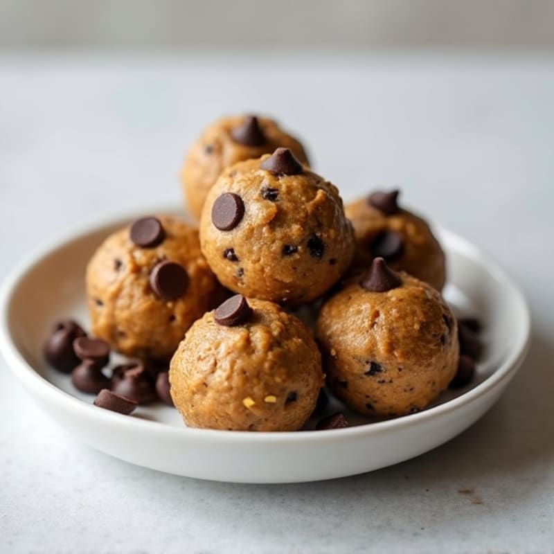 No-Bake Chocolate Chip Protein Cookie Dough Bites