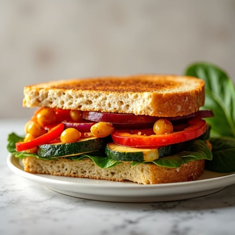 Crispy Roasted Veggie Panini