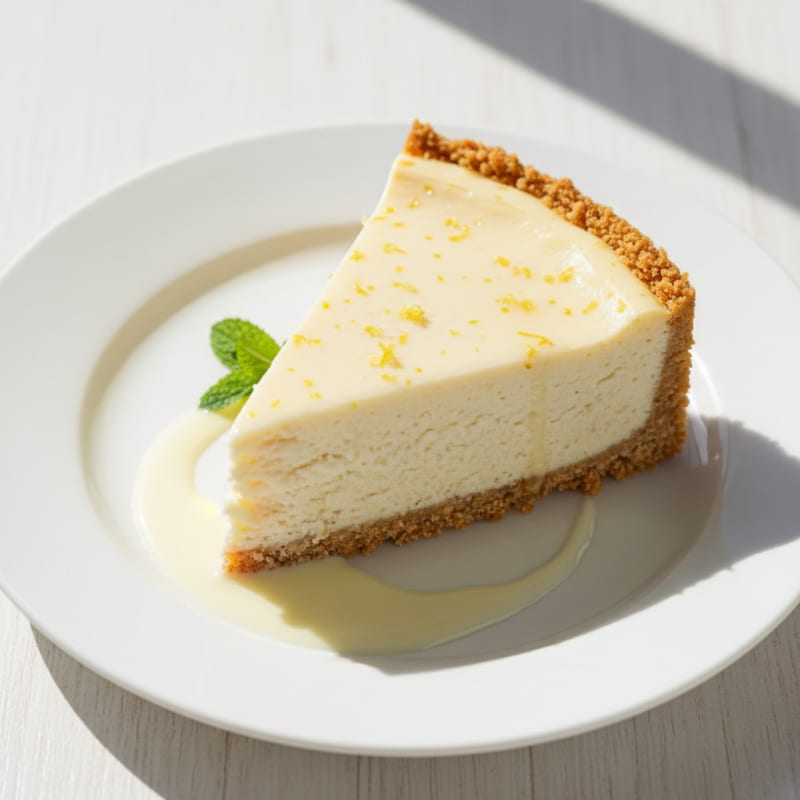 Creamy Protein Cheesecake with Almond Crust