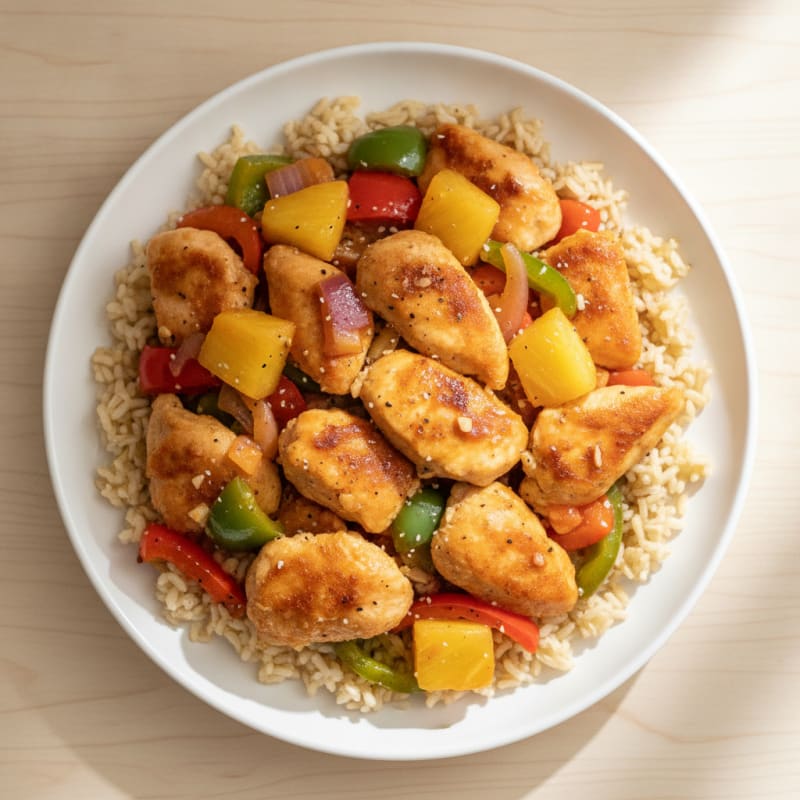 Sweet and Sour Chicken with Pineapple