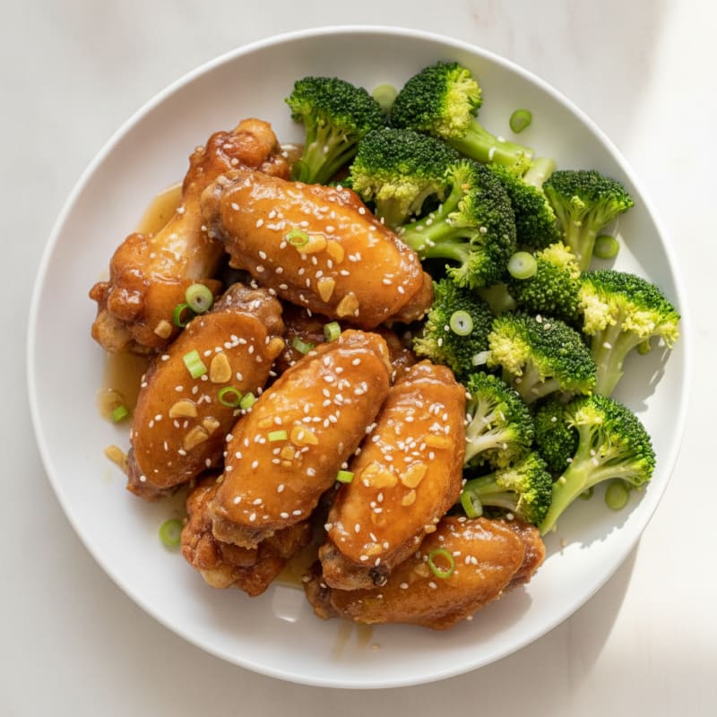 Honey-Garlic Glazed Chicken Wings