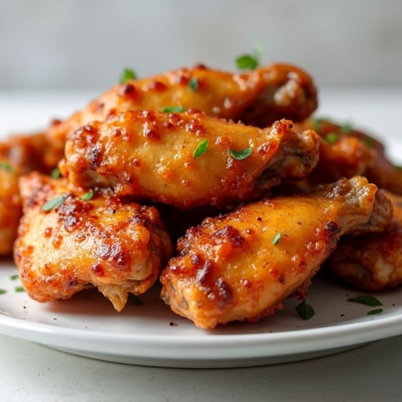 Crispy Baked Honey Garlic Chicken Wings