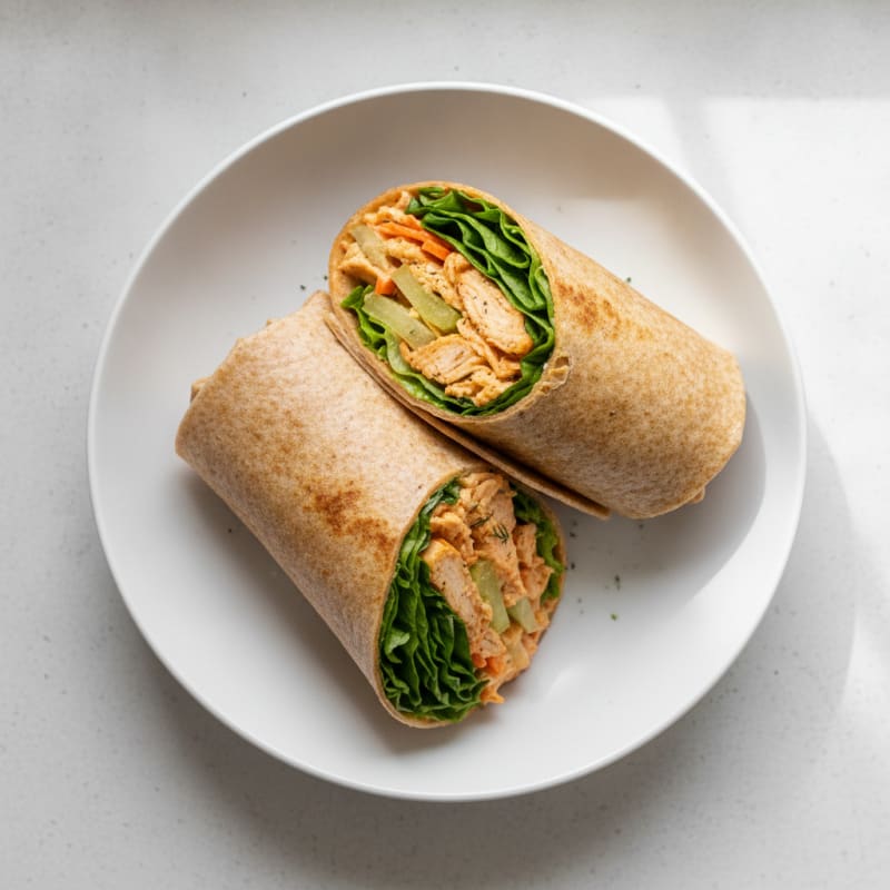 Buffalo Ranch Chicken Salad Wrap