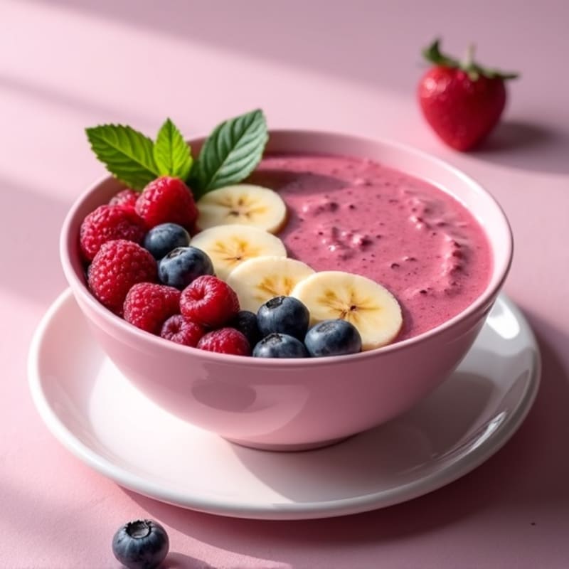Creamy Berry Protein Smoothie Bowl