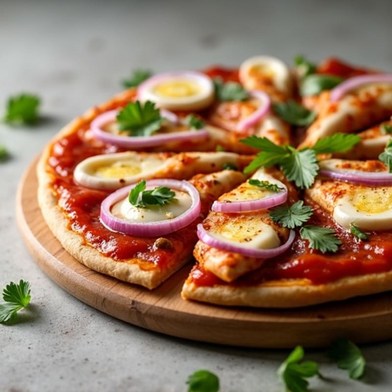 High-Protein BBQ Chicken Pizza