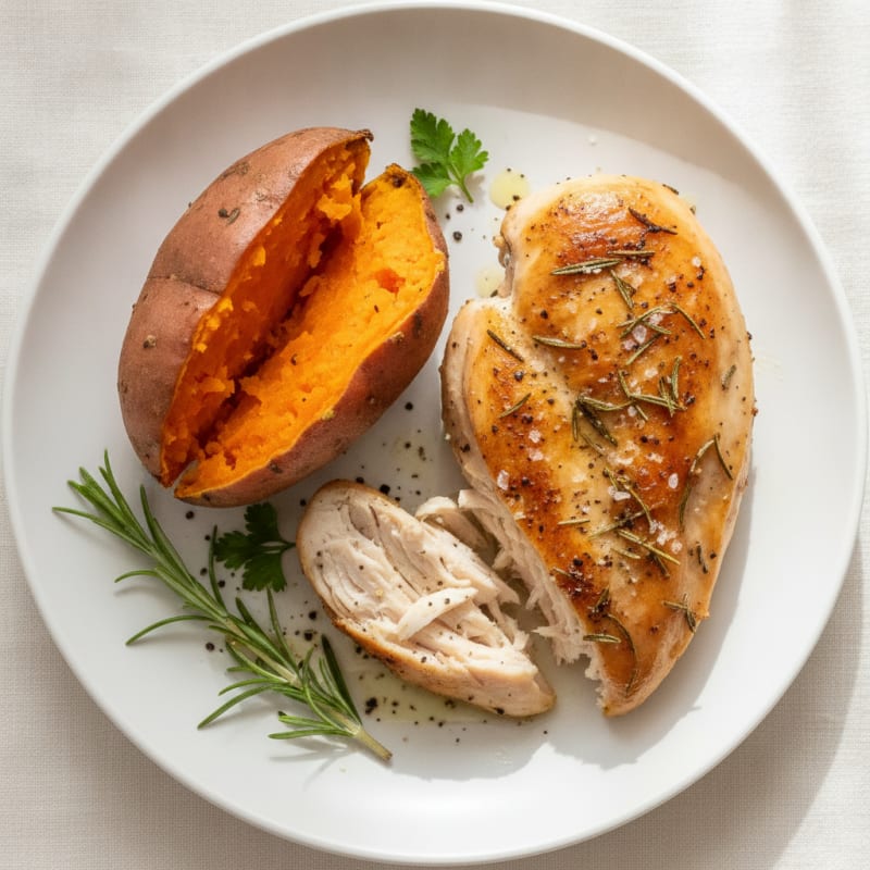Simple Baked Chicken with Herbs