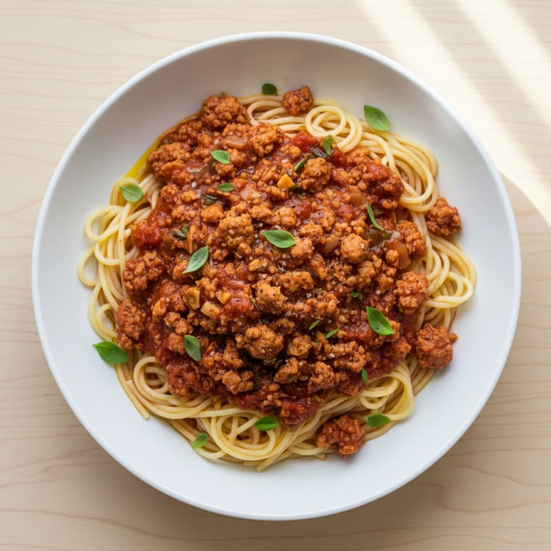 Turkey Marinara Angel Hair Pasta