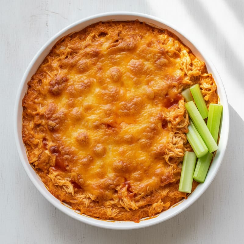 Buffalo Chicken Baked Dip