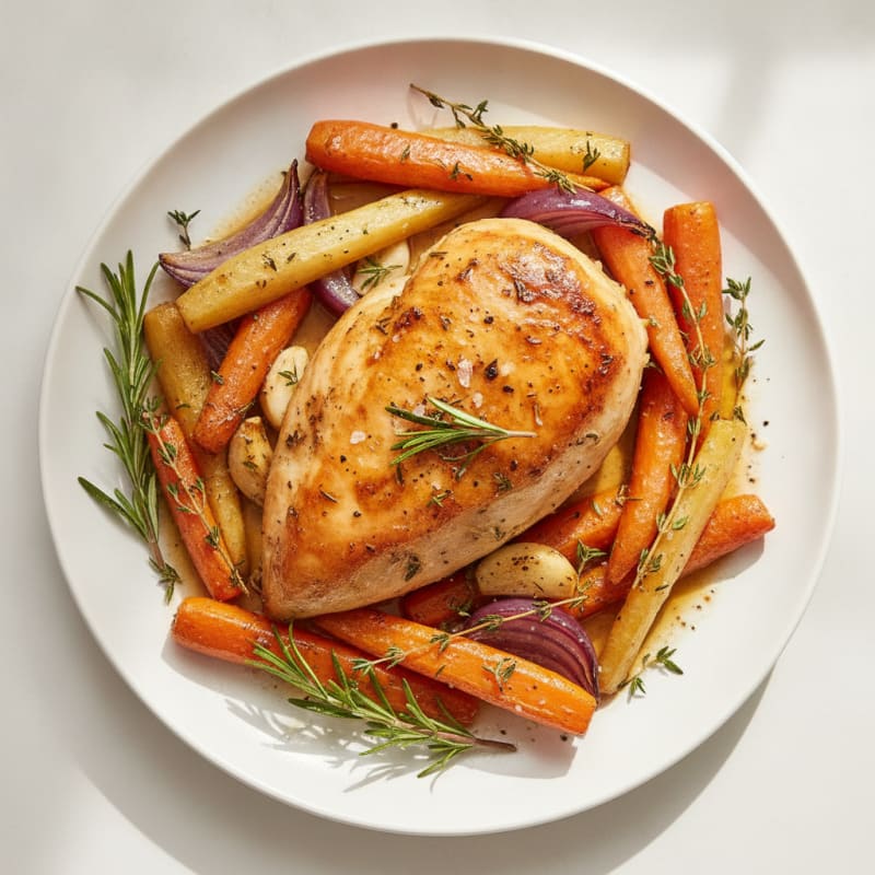 Herb-Roasted Chicken with Root Vegetables