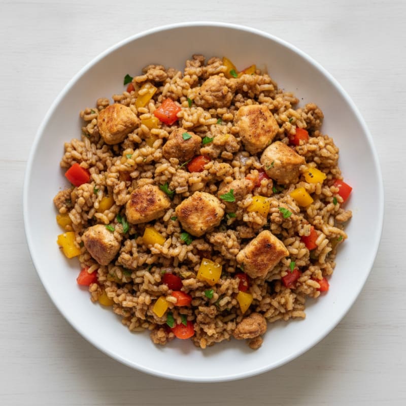 Savory Ground Turkey and Rice Skillet