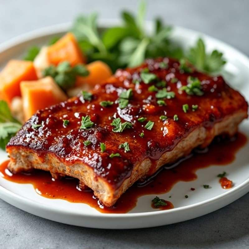 Healthy Sticky BBQ Pork Ribs