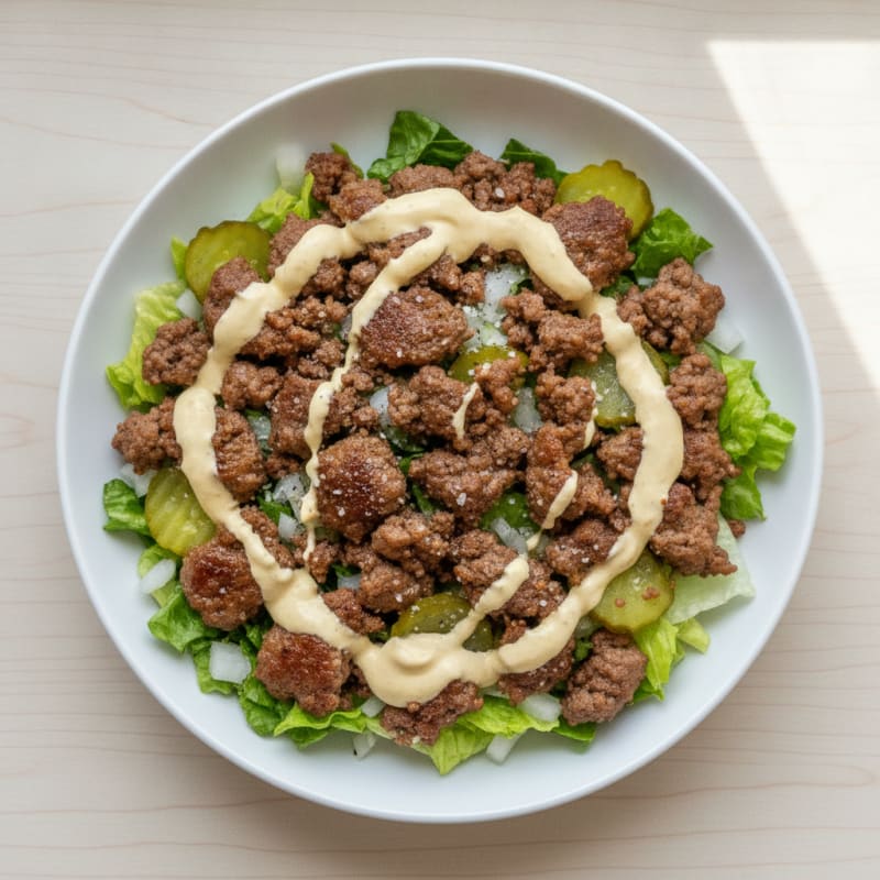 Protein-Packed Big Mac Bowl