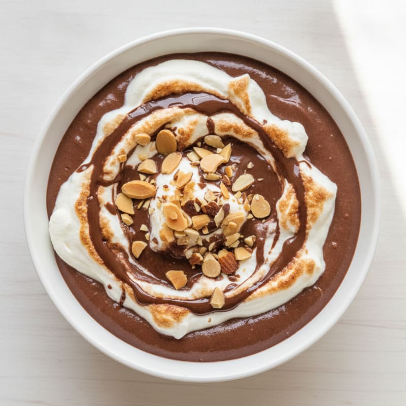 Silky Chocolate Protein Pudding with Greek Yogurt